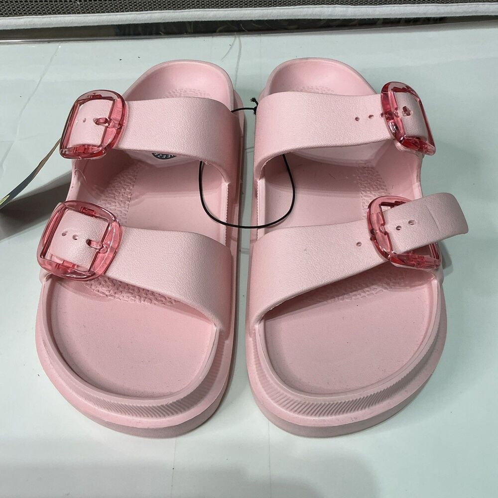 Billabong Helios Women’s Size 9 US Light Pink Buckle 2 Banded Sandals Eva Slide